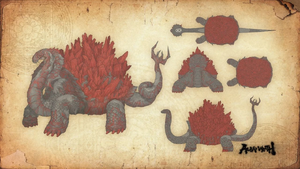 Concept art of Gohma Striker.