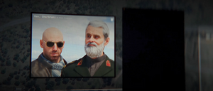 A photo of Ghorbrani with Hassan.
