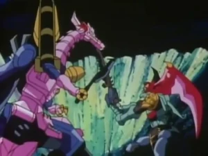 Unicron/Galvatron versus Magmatron.