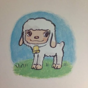 Tumblr inline o5guatmFXz1qmby87 500.jpg (22 KB) Chirin as a lamb in the original Chirin no Suzu storybook