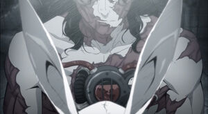 The man holding his mask.