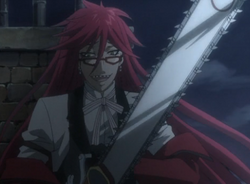 Grell's Death Scythe, modified to resemble a modern chainsaw.