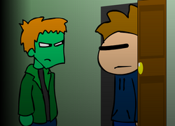 Matt scowls Tom