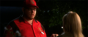Otis during his night job as a pizza guy.