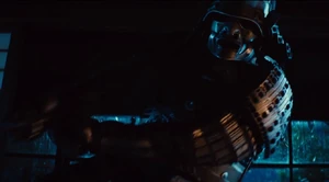 Shingen wearing the armor of the Silver Samurai