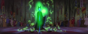 Maleficent's first appearance.