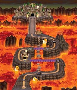The Koopa Kingdom, the birthplace of Bowser.
