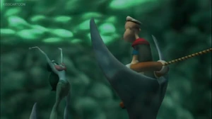 The Lady of the Depths invoking a storm.