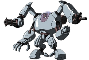 Stockman in his robotic suit