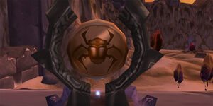 Scarab Gong, a device and a symbol to open the Scarab Wall to Ahn'Qiraj