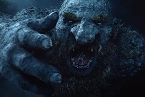 The Troll eating a Christian soldier.