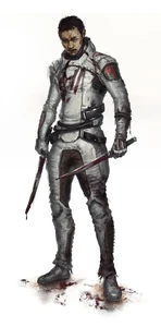 Dune 2021 concept art of the Sardaukar without helmet.