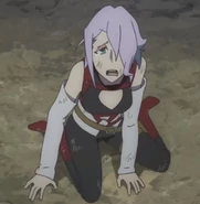 Croix's moments of defeat as she was shocked that Ursula still protecting her even after various incidents and battles she instigated.