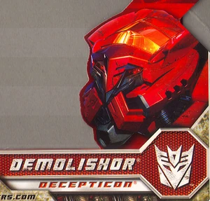Demolishor's packaging art.