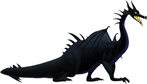 Maleficent's dragon form.