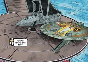 MauraderEmboship.jpg (558 KB) Embo's ship, Guillotine, in The Bad Batch—Ghost Agents.