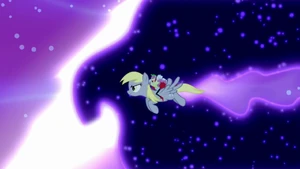 Spike, Derpy and Tantabus.png (909 KB) Spike and Derpy cut the Tantabus in half.