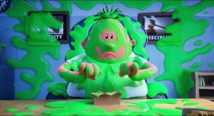 ...before getting cover in slime.