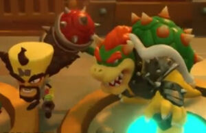 Dr. Neo Cortex with Hammer Slam Bowser in Skylanders: Imaginators.