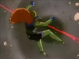 Dr. Myuu killed by Super 17 with aShocking Death Ball.