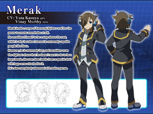 Merak's Character Design in Azure Striker Gunvolt (OVA).