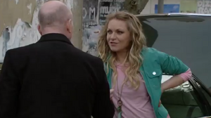 Phil Mitchell with fellow cousin Roxy Mitchell.