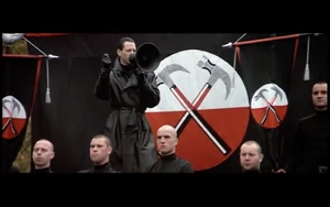 "Waiting to clean up the city. Waiting to follow the worms. Waiting to put on a black shirt. Waiting to weed out the weaklings. Waiting to smash in their windows and kick in their doors. Waiting for the final solution to strengthen the strain..."