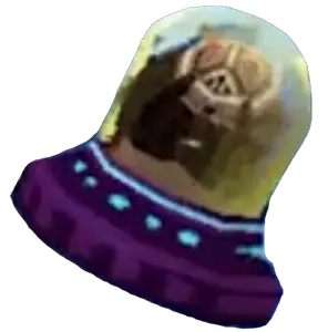 Sergueï inside the Saucer Rabbids' UFO.