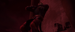 Yoda is soon joined by Anakin, but the young Jedi is incapacitated by Sidious' Force choke and lightning.