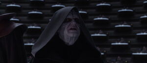 Darth Sidious senses his apprentice is in danger.