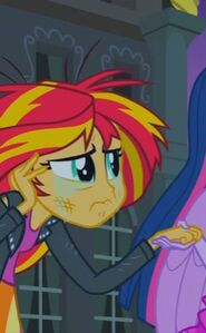 Sunset shimmer crying