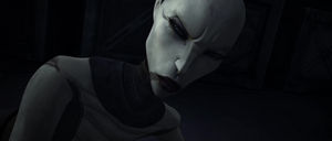 The injured and betrayed Ventress refused to answer questions, instead demanding to be taken to Dathomir.