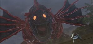 A Gohma Slider faces Asura.