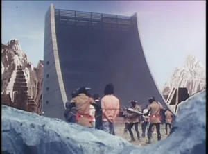 Humans being taken to the base of the Akuma Clan.