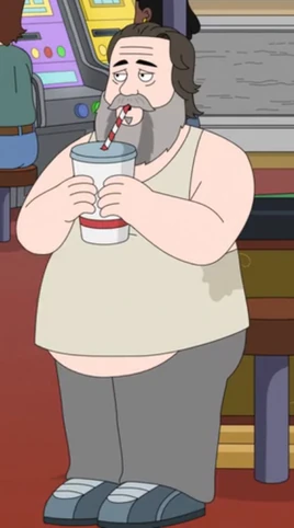 Fat Russ Drinking Water