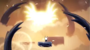 Il Cavaliere sfida la luce.