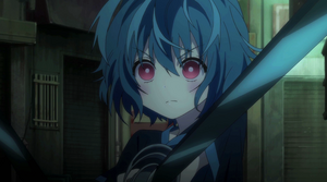 Kohina preparing for battle.