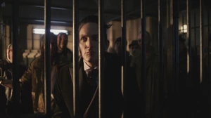 Oswald Cobblepot's defeat, as he is arrested.