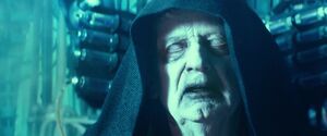 Emperor Palpatine offering Kylo the command of the Sith Eternal's fleet, the Final Order, in exchange of him killing Rey, ending the Jedi.