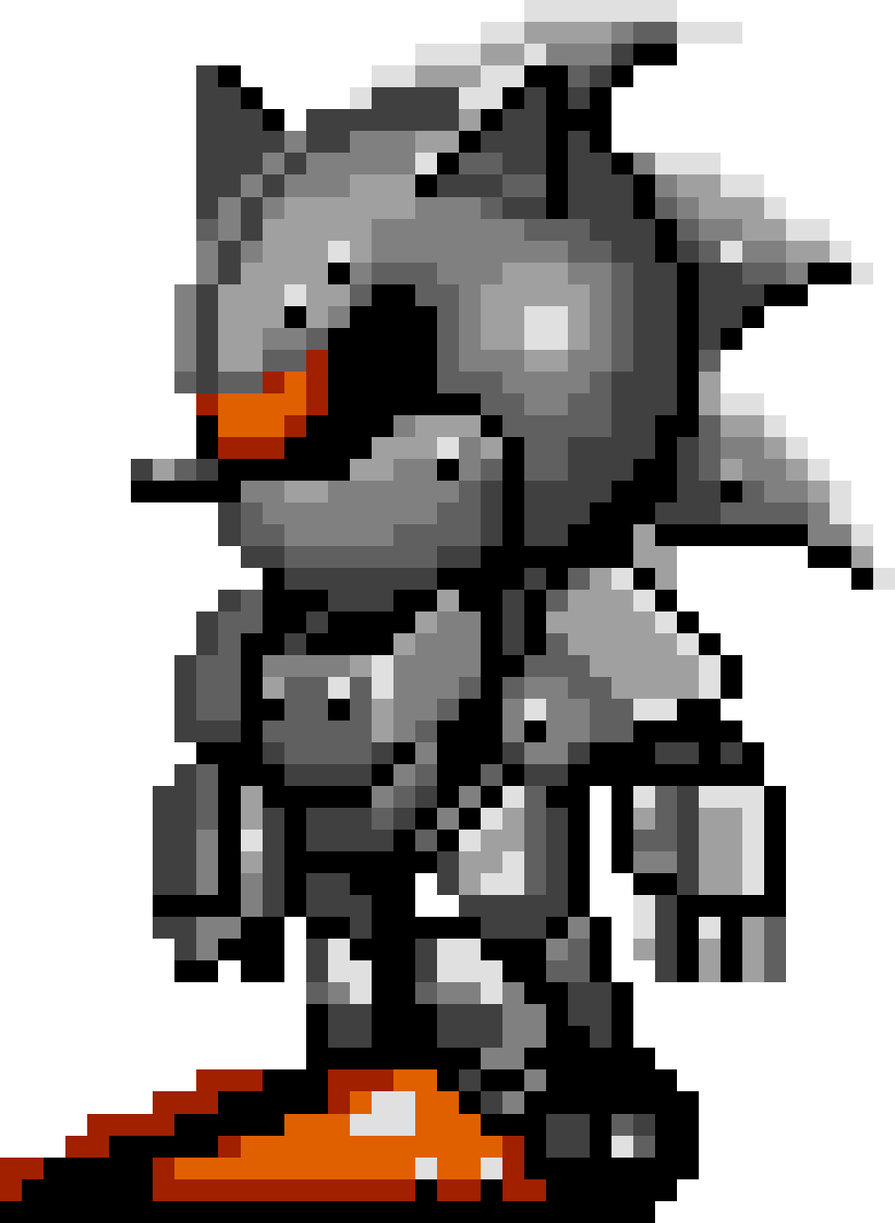 Mecha sonic  Sonic, Sonic art, Pixel art