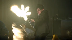 Taking action against Fish Mooney's gang.