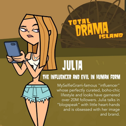 Julia Total Drama in 2023  Total drama island, Drama, Cartoon