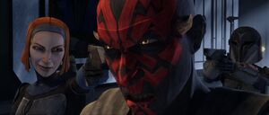 Maul is taken captive by Bo-Katan.