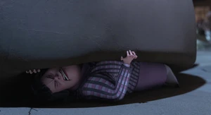 Grunion entrapped underneath the Great Sphinx's nose - which explains why it is like that as of the present.