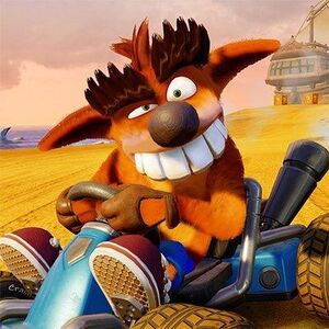 Fake Crash in Crash Team Racing: Nitro-Fueled.