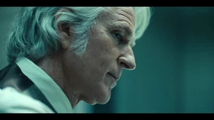 Brenner taking notes when Ten says he sees Dr. Ellis doing lessons with another test subject, Six.