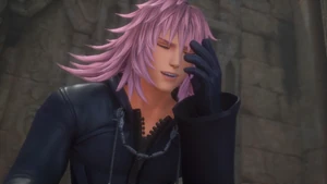 Marluxia laughing.
