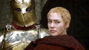 "Ser Robert Strong" carries an injured and humiliated Cersei into the Red Keep.