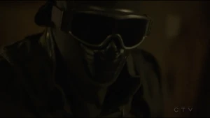 Rafael's villainous disguise.