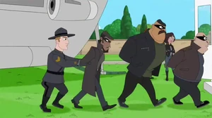 The thugs being arrested for their crimes following Bannister's arrest.